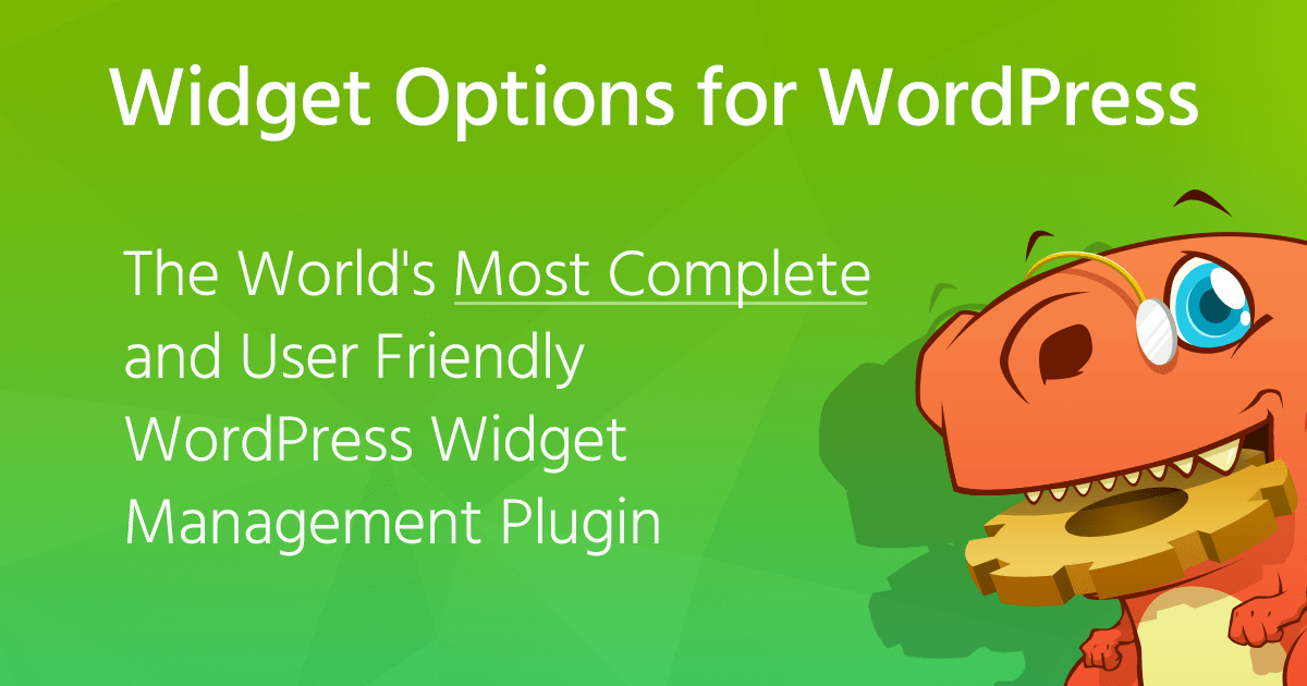 Extended Widget Options – WordPress Widget Control