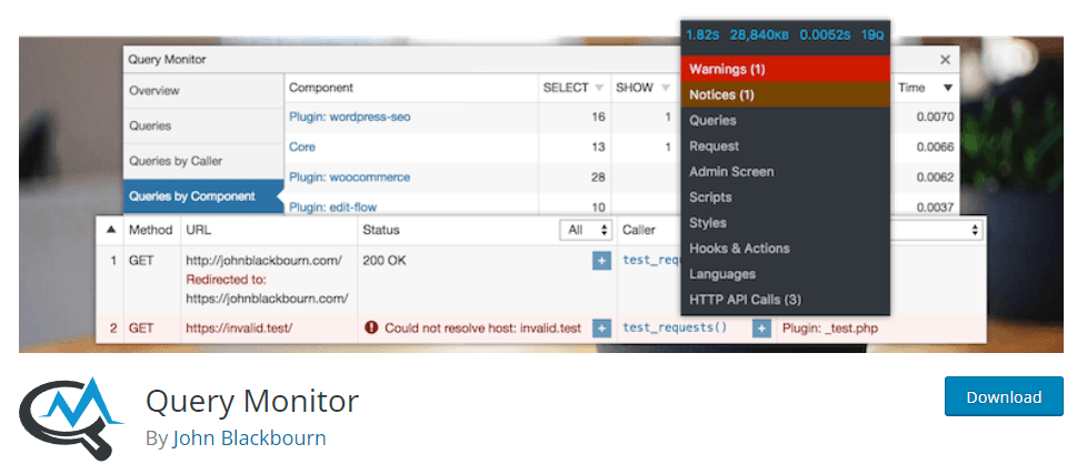 Query Monitor – gỡ lỗi cho Wordpress