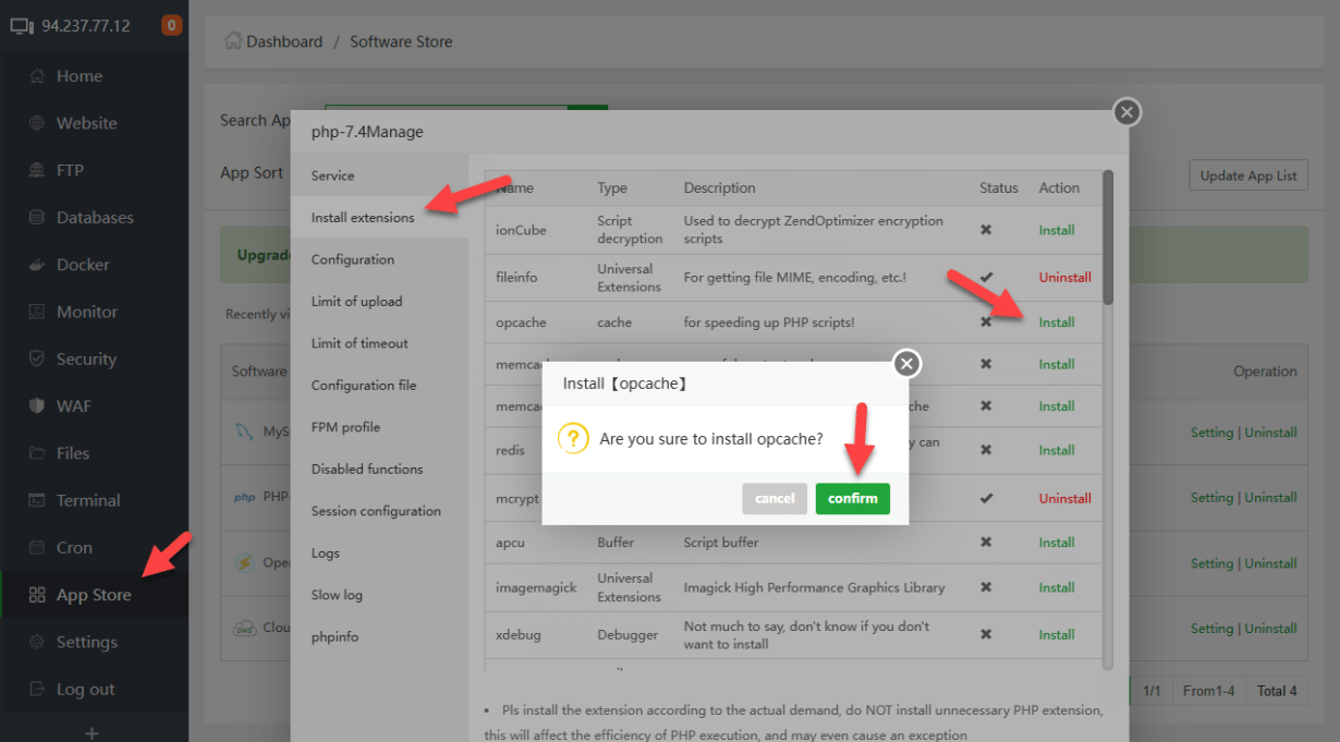 Aapanel – Hosting Control Panel