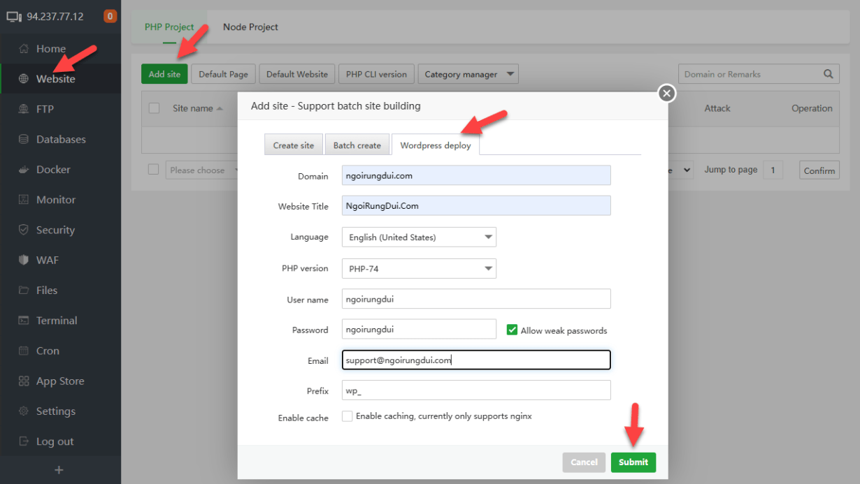 Aapanel – Hosting Control Panel