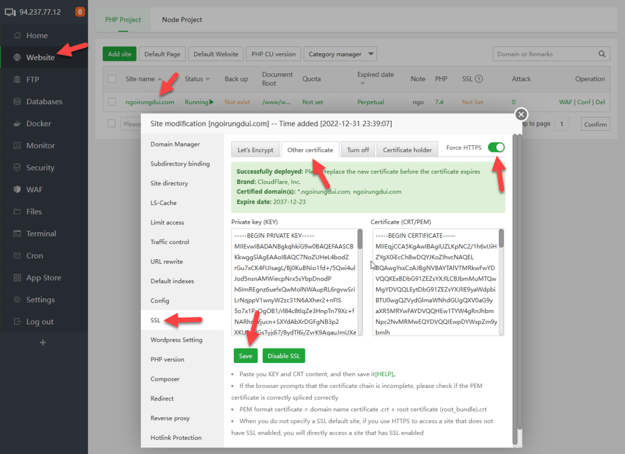 Aapanel – Hosting Control Panel