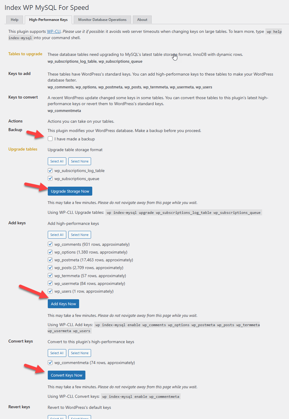 Tối ưu Cho Database Trên Wordpress