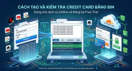 Cách tạo và kiểm tra credit card bằng BIN