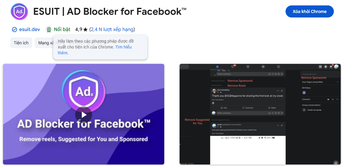 Extensions addon cho Chromium hay dùng