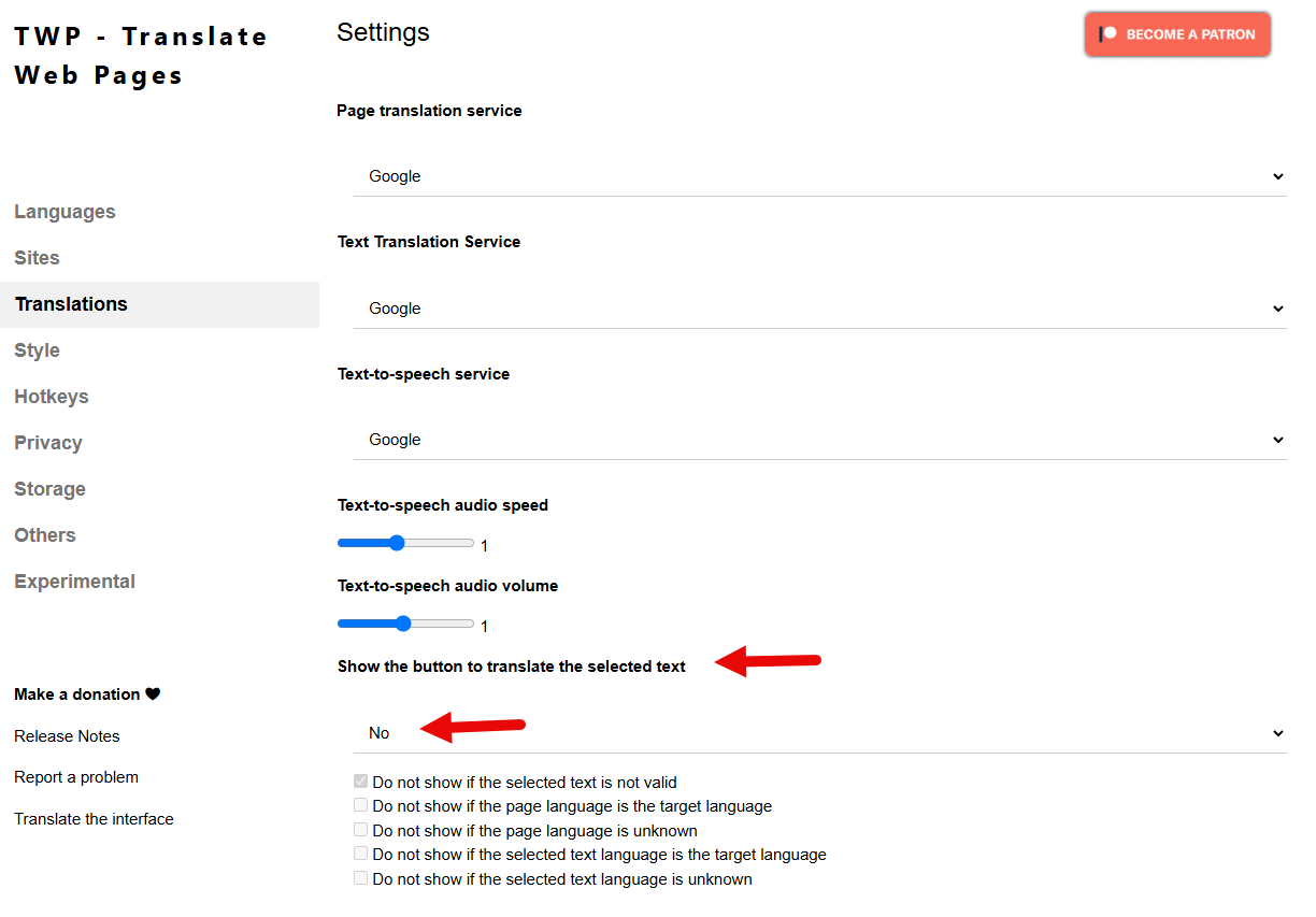 TWP – Translate Web Pages – dịch sang tiếng mẹ đẻ trên mọi trình duyệt