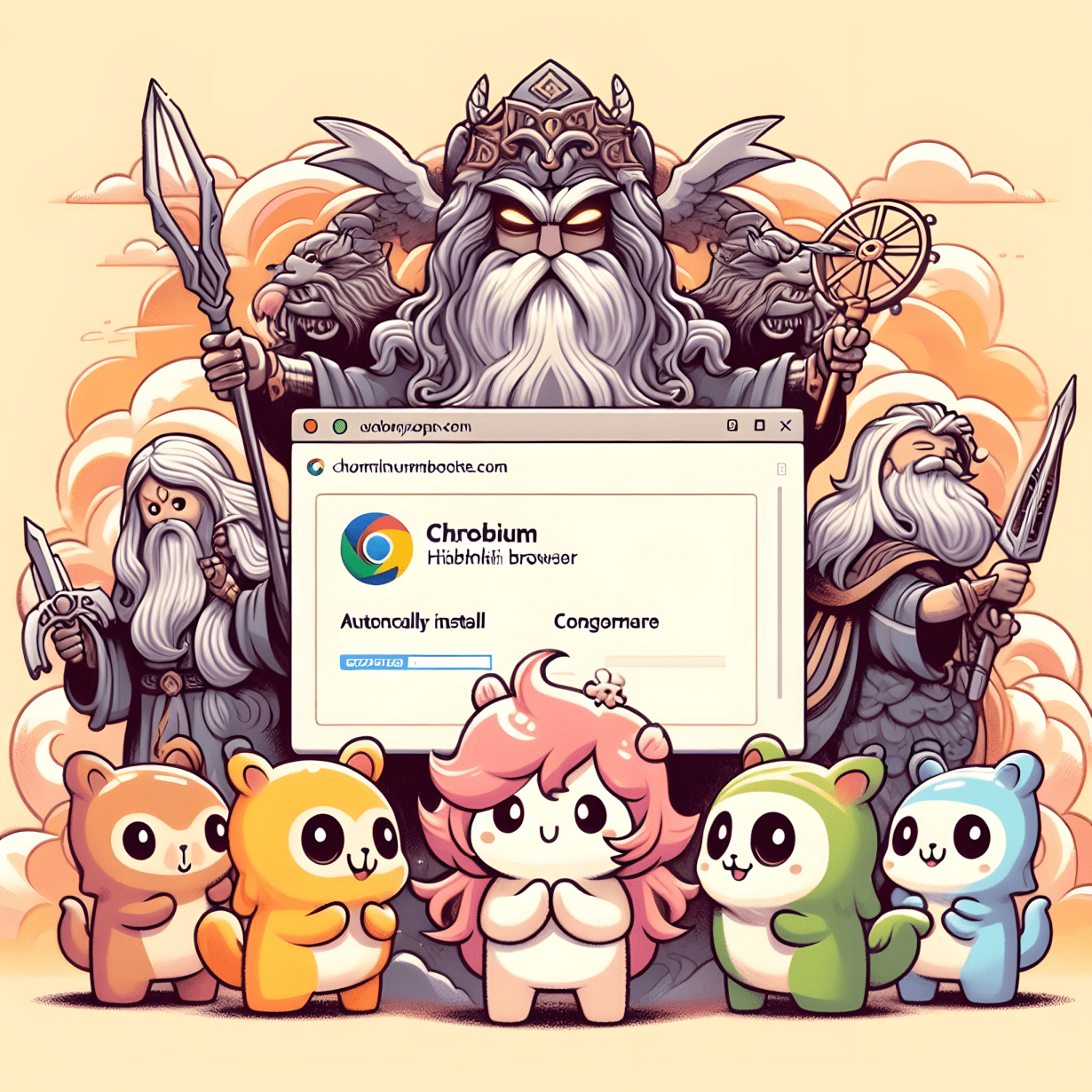 Cài đặt, cấu hình tự động trình duyệt Chromium Hibbiki trên Woolyss