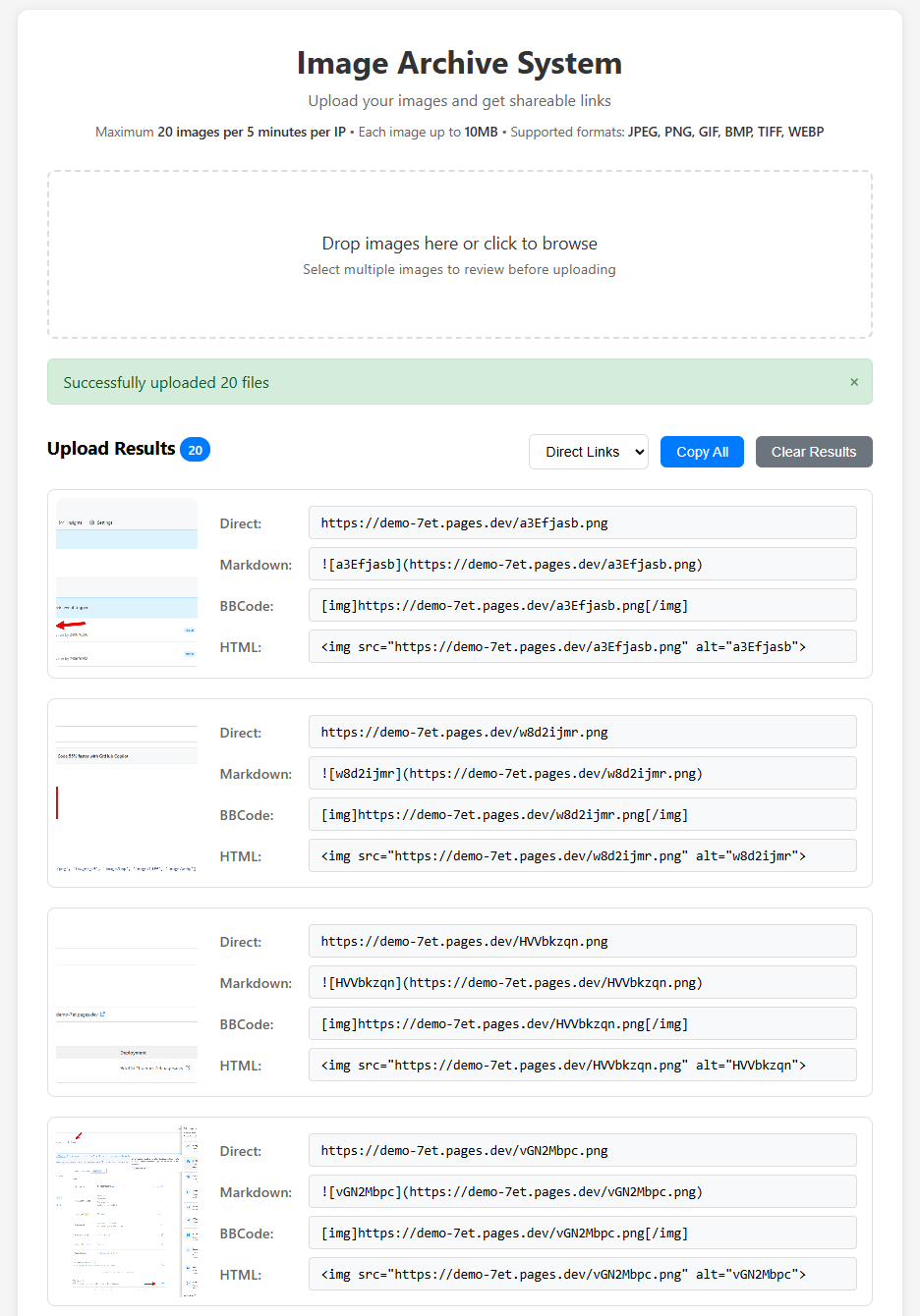 Hướng dẫn cài đặt Image Archive System phiên bản storage Cloudinary