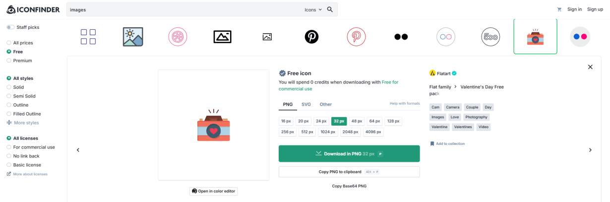 Tạo base64 (data URI) cho file favicon.ico