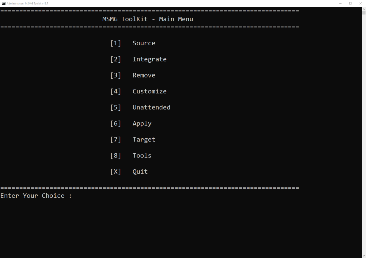 Rebuild Windows 10 (IoT) Enterprise LTSC bằng MSMG Toolkit