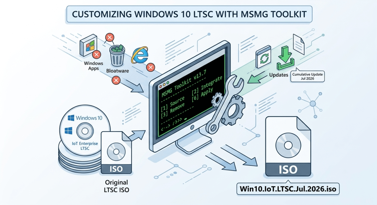 Rebuild Windows 10 (IoT) Enterprise LTSC bằng MSMG Toolkit
