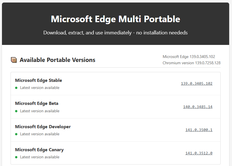 Microsoft Edge Portable