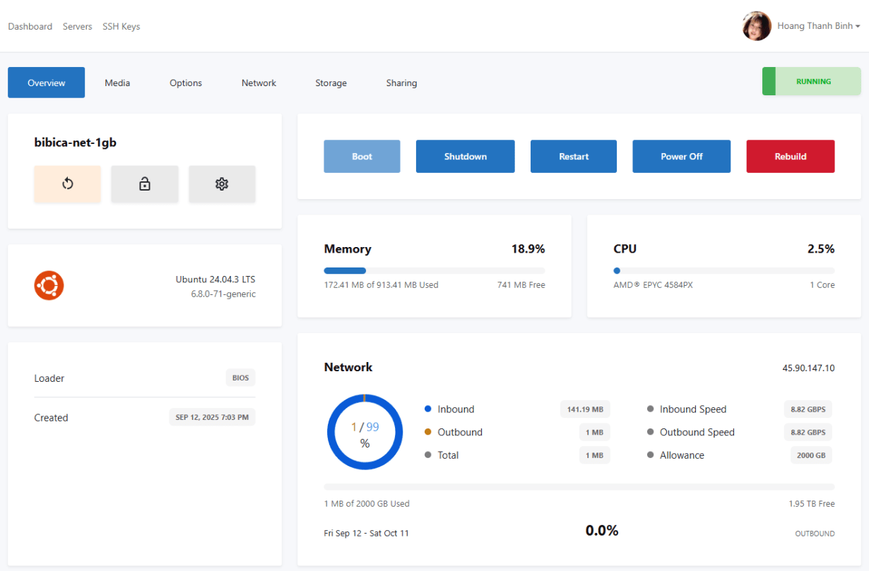 SpeedyPage Singapore – VPS cực khỏe với EPYC 4584PX và Uptime 99.99%
