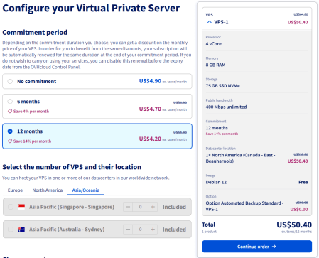 OVHcloud Singapore VPS-1 – Liều ăn nhiều