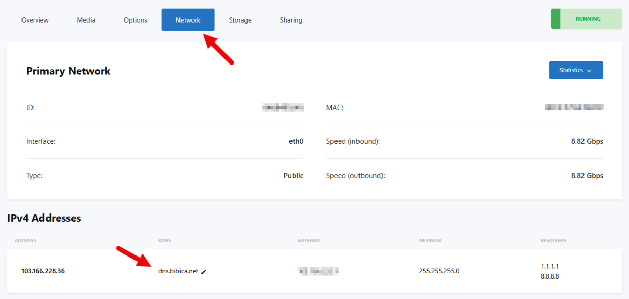 Cấu hình cài đặt dns.bibica.net trên SpeedyPage Singapore