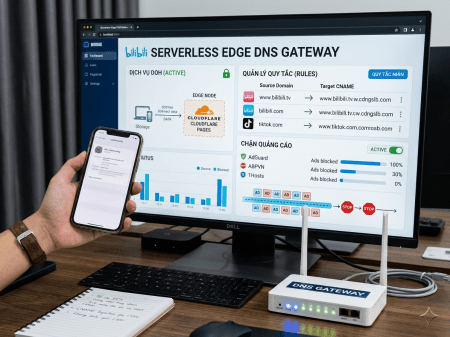 Serverless Edge DNS Gateway – chặn quảng cáo, sửa lỗi ECS Việt Nam và điều hướng CDN với Cloudflare Pages